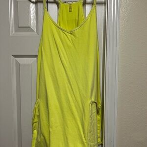 Free People Movement Bright Yellow Sleeveless Dress with Shorts